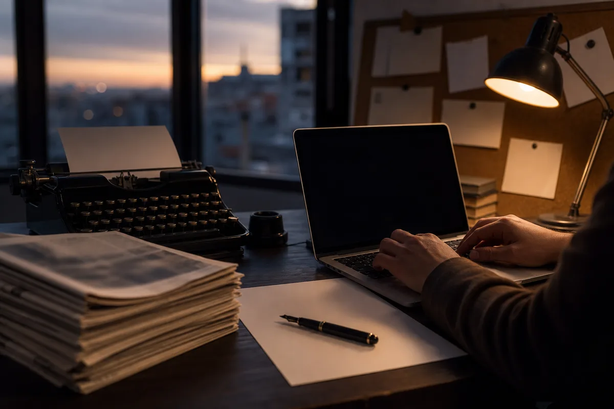 Personne consultant les résultats d&rsquo;une recherche sur un ordinateur portable