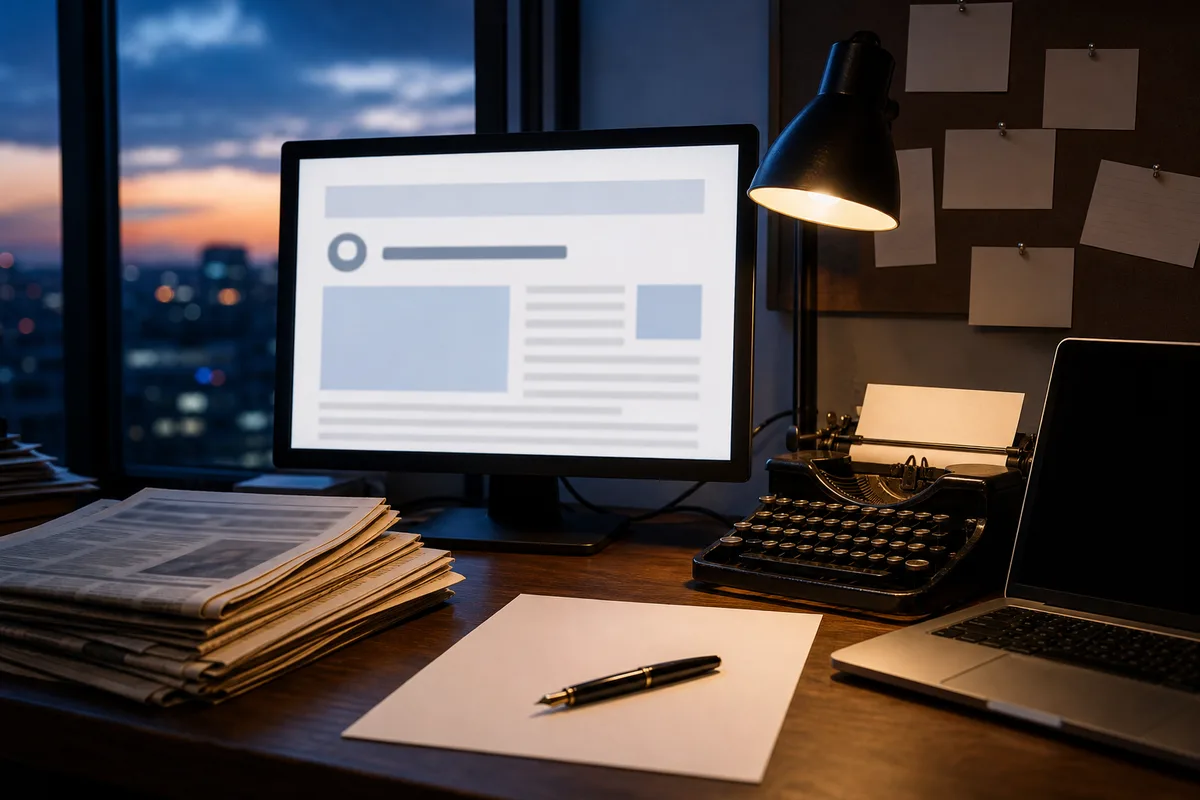 Écran affichant un article en ligne portant une mention de contenu commercial